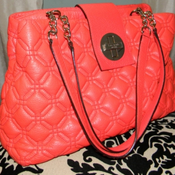 Kate Spade Astor Court Elena Pink Coral Purse - Picture 2 of 14